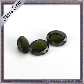 Oval 6X8mm Smaragdgrün natürlicher kostbarer Diopside Edelstein